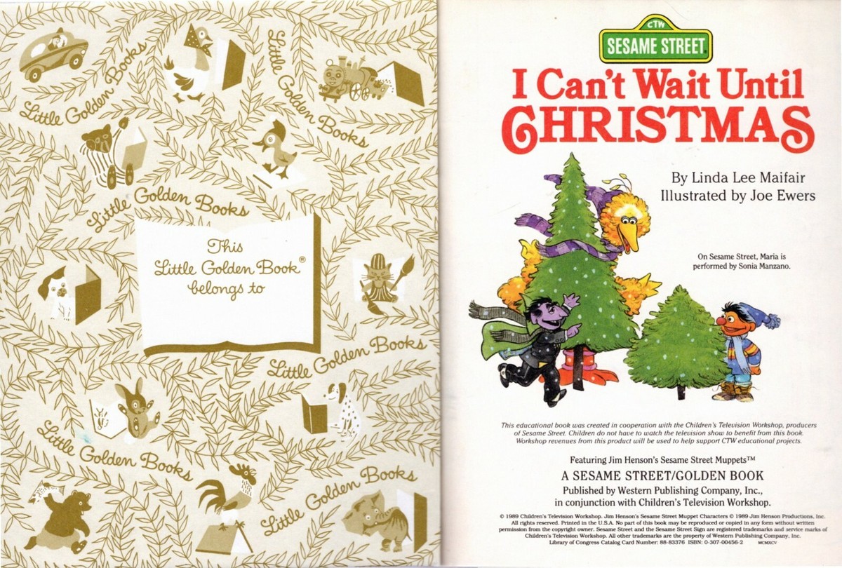 I Can't Wait Until Christmas by Linda Lee Maifair - Little Golden