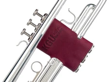 Trumpet Valve Guard KGUBrass. Genuine Leather. Marsala color