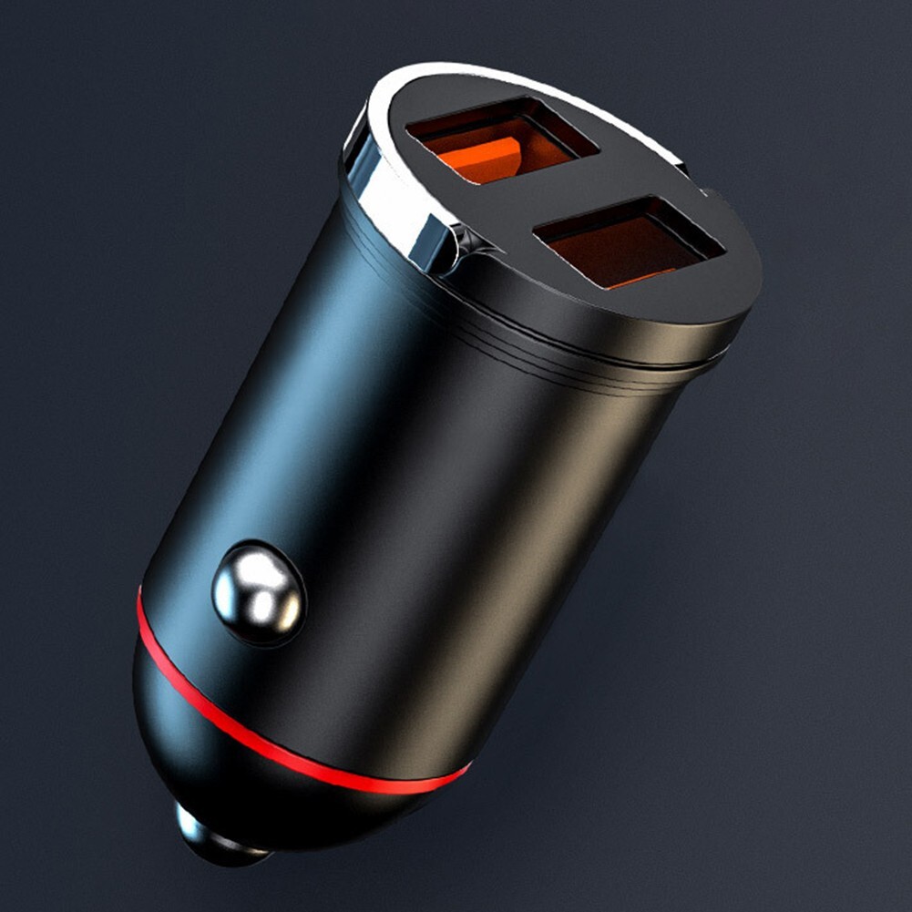 Fast Charging Dual USB + TypeC Car Charger with Wide Voltage