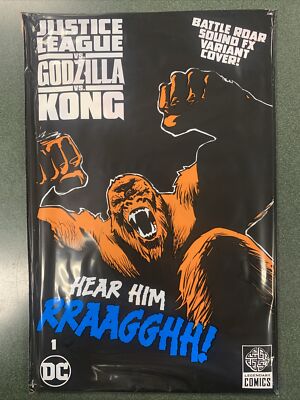 Justice League vs Godzilla vs Kong #1 (DC, 2023) Kong Battle Roar Sealed NM+