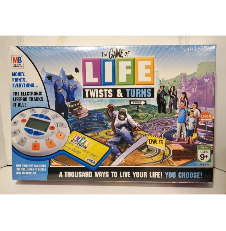 THE GAME OF LIFE TWISTS AND TURNS BOARD GAME ELECTRONIC 2007 NEW SEALED 