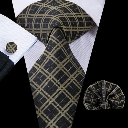 Reino Unido 100 % seda para hombre corbata de cachemira conjunto de corbatas azules a rayas florales negras corbatas de boda - Imagen 84 de 248