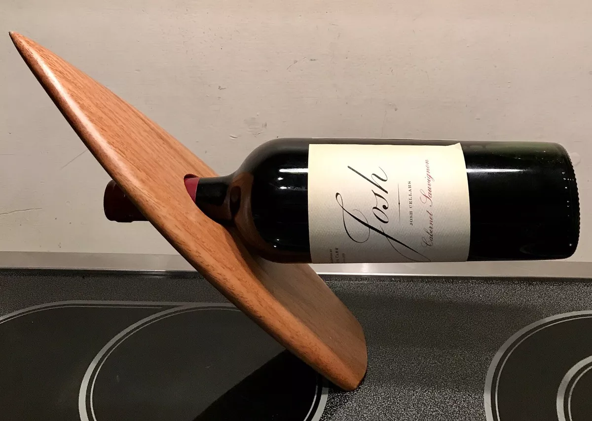 Wooden single wine bottle holder hot sale