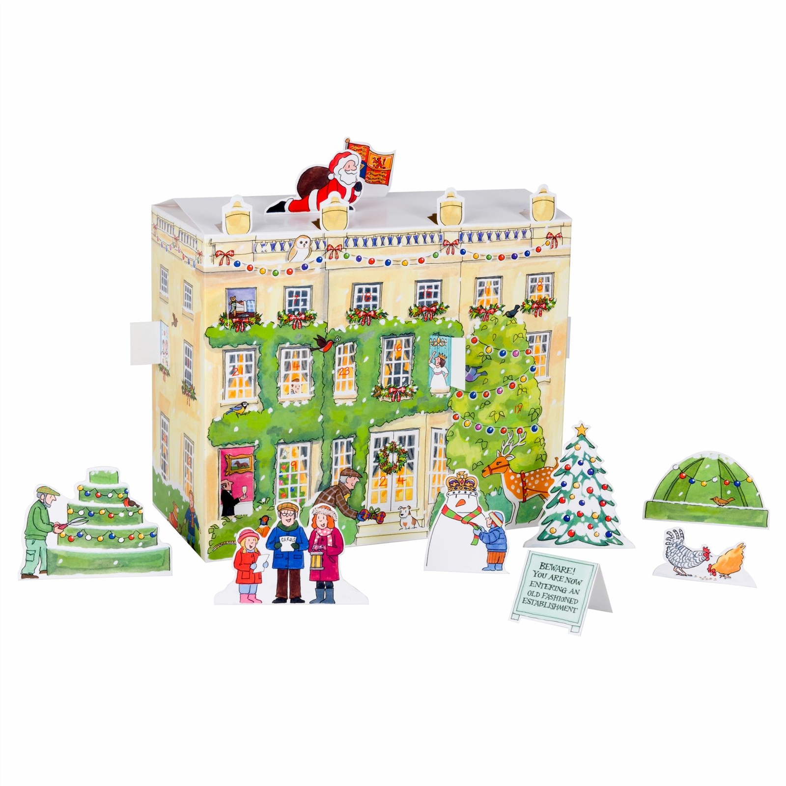 Deluxe 3D House Advent Calendar | Freestanding Christmas Advent Calendar