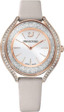 Image of Swarovski 5519450 Crystalline Oval Rose Tone Gray Women's Watch