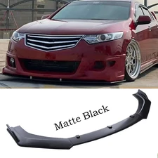 For Acura TSX 2009-2014 Front Bumper Lip Splitter Spoiler Body Kit Matte Black