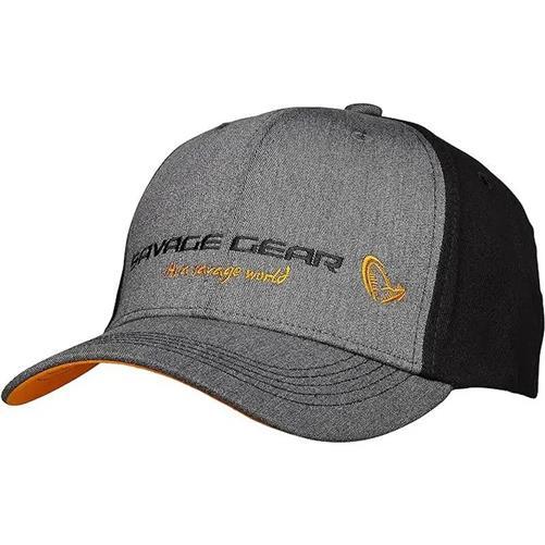 Savage Gear Strike Cap Grey Melange / Black - One Size