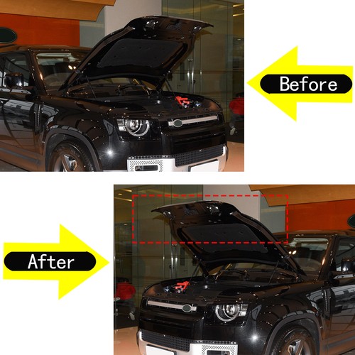 Front Leather Hood Cover Protector Bra Trim For Land Rover Defender 110 2020-24 - Picture 3 of 11