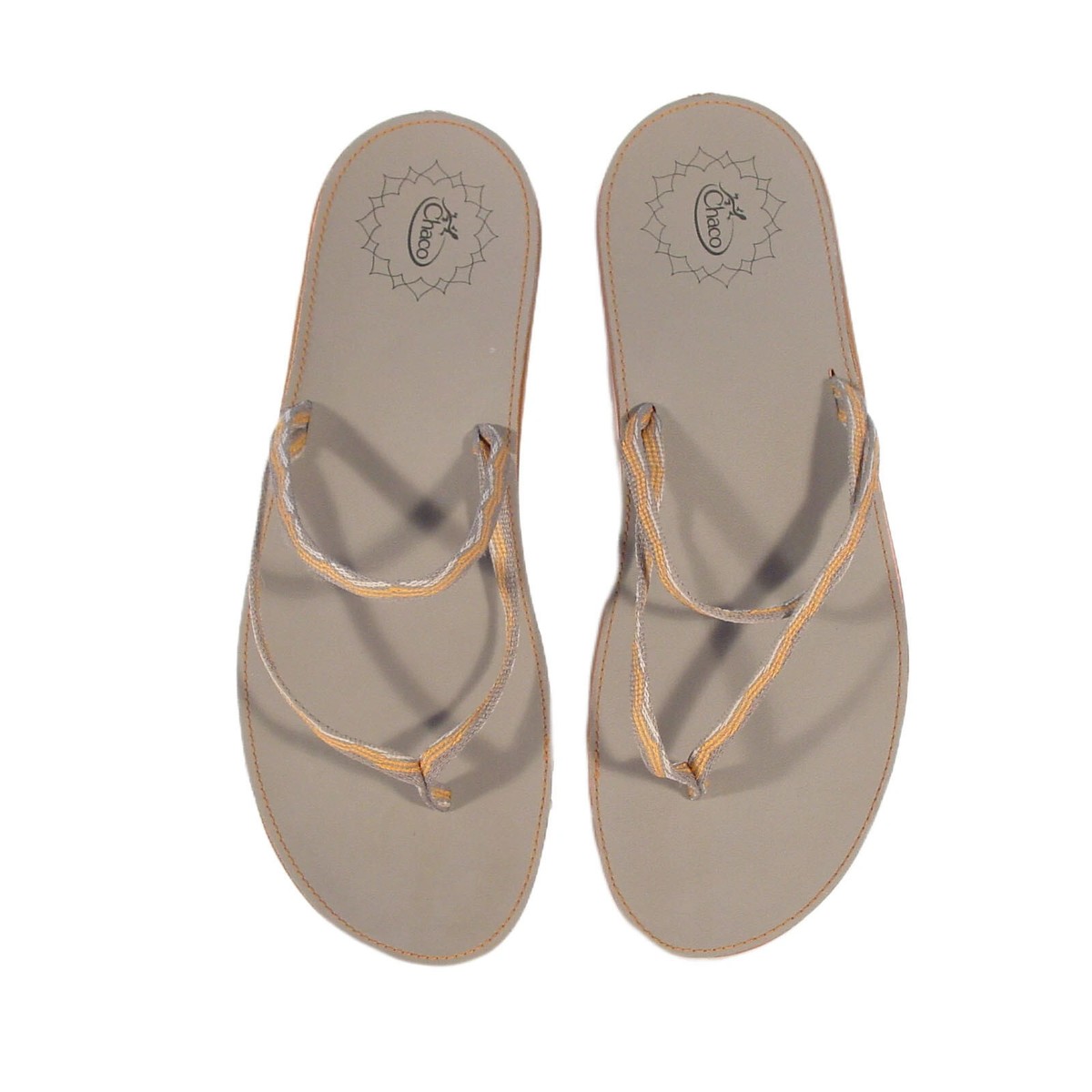 Flip Flops Chaco Promo Code April 2021 CHACO Abbey $70 Grey/Orange Flip  Flop Thong Sandals Women's 11