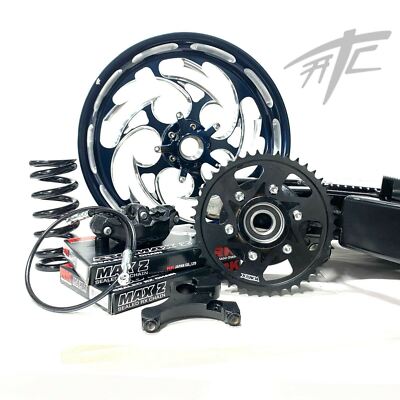 360 FAT TIRE KIT MISTY MIDNIGHT WHEELS BLACK ARM 06-11
