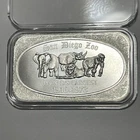 San Diego Zoo USSC Vintage Collector Rare Bar 1 Troy Oz .999 Fine Silver Ingot