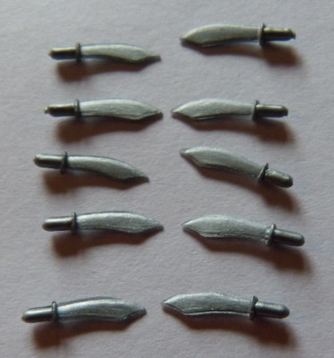 10 Timpo Toys Indianermesser, Indian Knife, Messer Originale, Waffen, Weapons