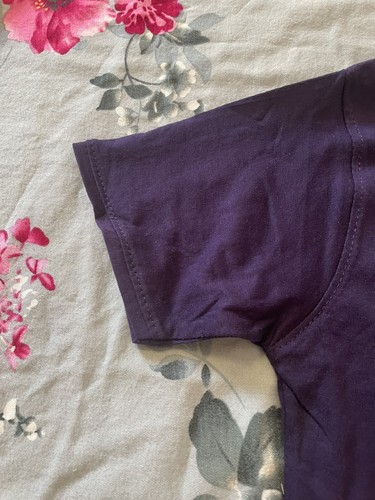 Girls Green2 Teddy Bear Baer Hadnosme Graphic Purple T-shirt. Size Large 10-12 - Picture 5 of 13