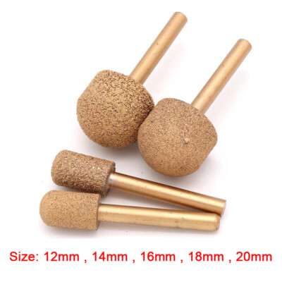 12-20mm Brazing Diamond Burr For Dremel Grinding Polish Bit 1/4''Shank 46/100Grit