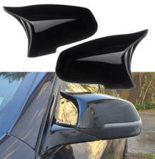Gloss Black Side Mirror Cover Caps Replacement Fits 13-15 F01 F02 750i 740i B7