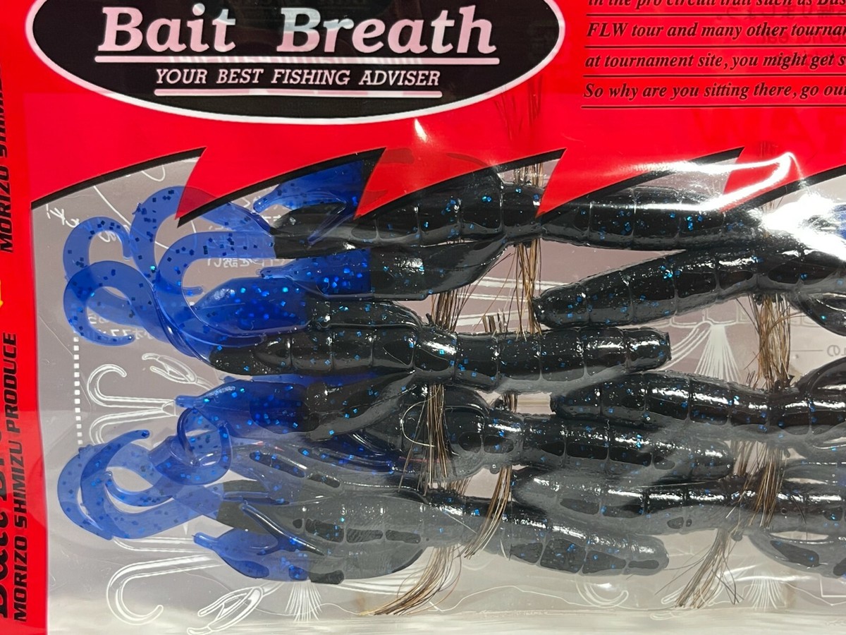 59627) Bait Breath BYS CRAW 3.5' Two Tone #B39 Black Blue Blue | eBay
