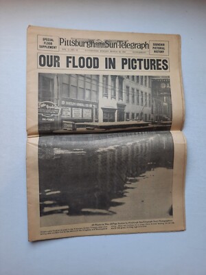 Pittsburgh Sun Telegraph OUR FLOOD IN PICTURES March 29 1936 Pictorial History