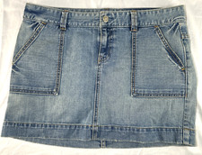 Gap Jeans Limited Edition Blue Denim Jean Mini Skirt Womens Size 12 Y2K 2006