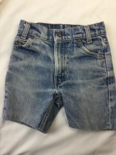 Vintage Levi  s Orange Tab Boy Shorts Very Worn 21  Waist Retro