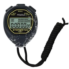 FCXJTU Digital Waterproof Stopwatch, 20Laps Split Memory Stopwatch, No Clock,...