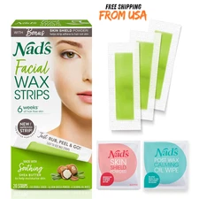 Facial Wax Strips - Hypoallergenic All Skin Types - Facial Hair Removal