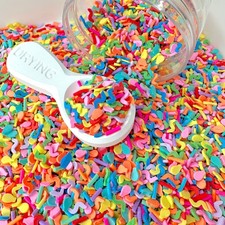 FAKE 5MM Birthday Party Themed Polymer Clay Sprinkle NOT EDIBLE D39-05