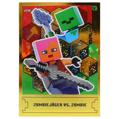 Lego Minecraft Karten Serie 1 - Sammelkarten Trading Cards - Gold Karte LE26