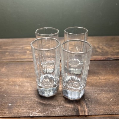 Octagon Shape Shot Glasses Lot Of 4