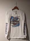 Vintage Harley Davidson Eagle Long Sleeve T Shirt Indiana Dealer Mens Large