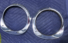 Pair Of 1956 Chevy Belair 210 150 Gm Headlight Bezel Trim Rings Nomad 5947211