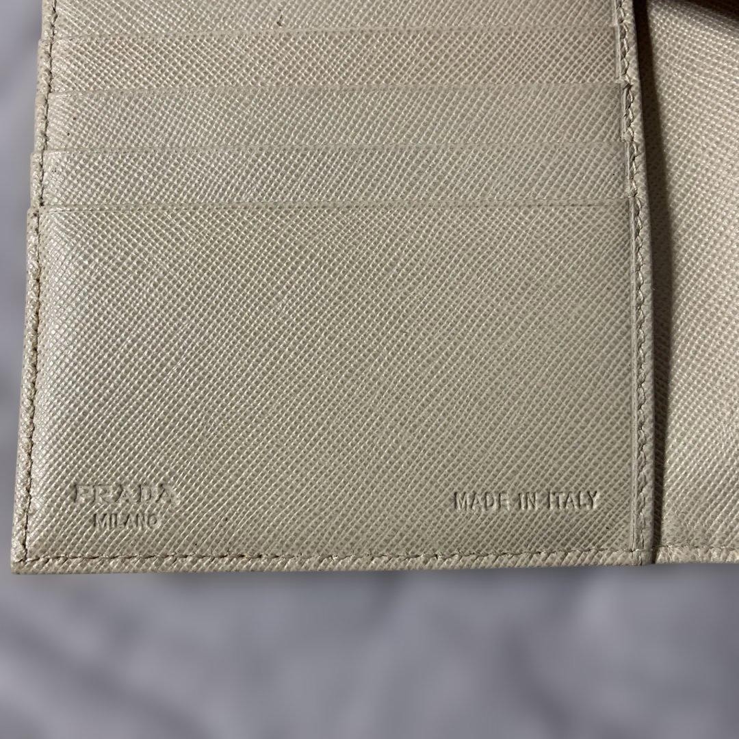 PRADA Tessuto Nylon Trifold Wallet Gold Tone Triangle Logo Italy 5.1x4.1x0.8" thumbnail 21