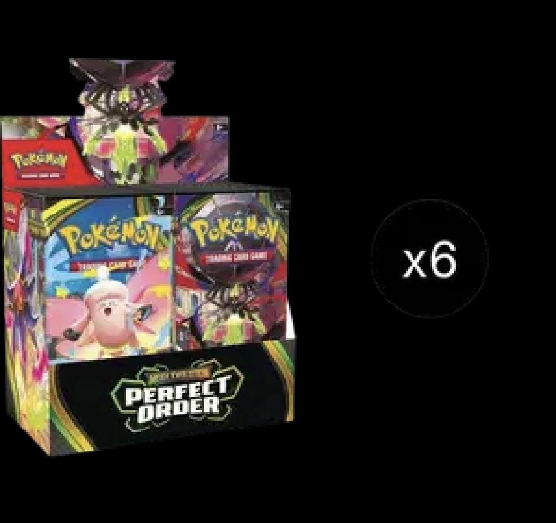 Pokemon TCG ME03 Perfect Order Booster Box Case SEALED 6 Boxes