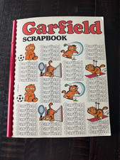 Vintage 1980's Garfield Scrapbook Filled with Comic Strips  Cat collectibles