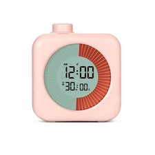 Digital Visual Timer 3-in-1 Clock Alarm Countdown for Kids and Home, Pink, 60 Mi