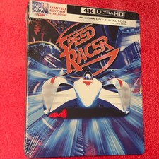 Speed Racer 4K STEELBOOK 4K Ultra HD Blu-Ray UHD Digital BRAND NEW