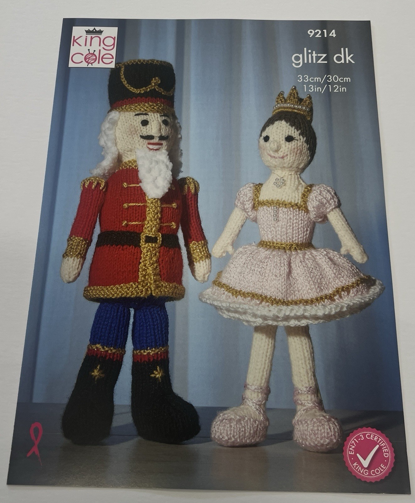 King Cole 9214 Nutcracker & Princess KNITTING PATTERN in Glitz DK, Cuddles & DK - Image 2