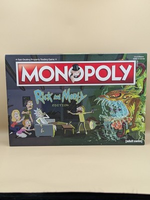 Monopoly Rick and Morty Edition Brettspiel, Familienspiel, vollständig