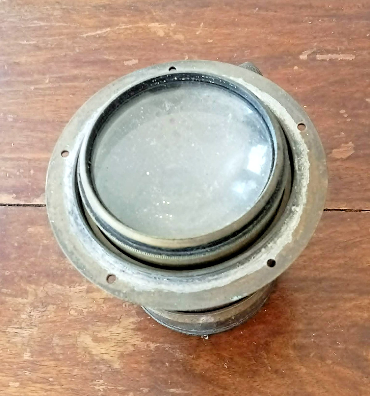 Antique Victorian Brass-Bound Portrait Lens by Charles Burr London c1860