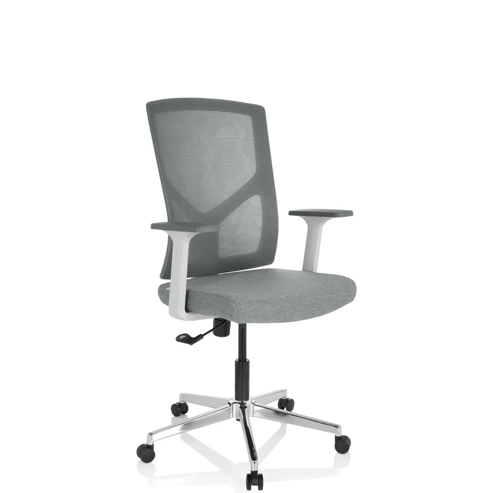 hjh OFFICE Bürostuhl Drehstuhl BRETON BASE W Schreibtischstuhl Stuhl grau134