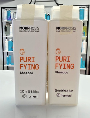 (2) Framesi Morphosis Purifying Shampoo 8.4 oz Authentic FROM MY SALON