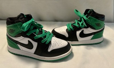 Toddler Nike Air Jordan 1 Retro High OG 'Lucky Green' Sneakers Sz