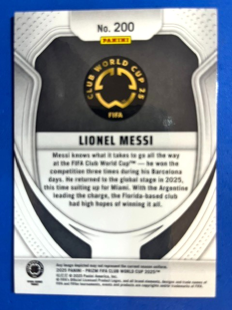 Lionel Messi 2025 Panini Prizm FIFA Club World Cup - Inter Miami view 2