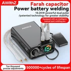 AWithZ Spot Welder Pedal Farad Capacitor 18650 Lit-Battery Spot Welding Machine