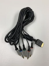 Official Sony PlayStation 2 PS3 Component AV Cable Premium Silver Tips OEM HD