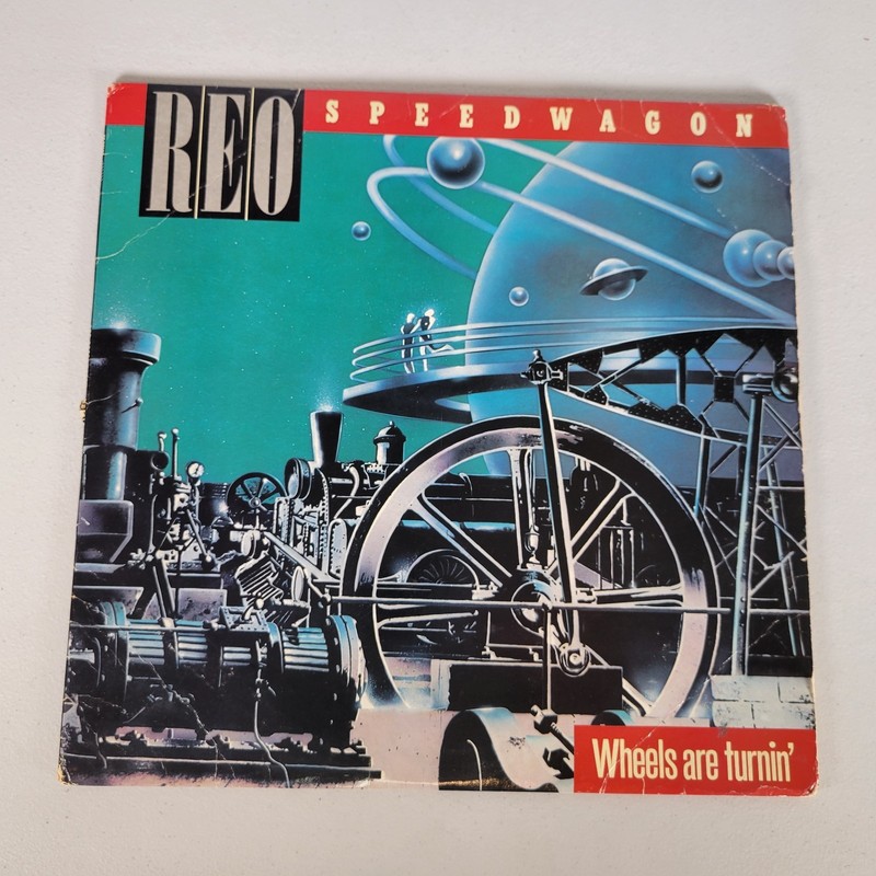 REO Speedwagon Wheels Are Turnin' Lp Vinyl 1984 1st Pressing