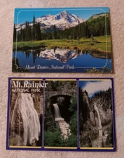 Mt Rainier National Park Washington Vintage Postcard Lot USA