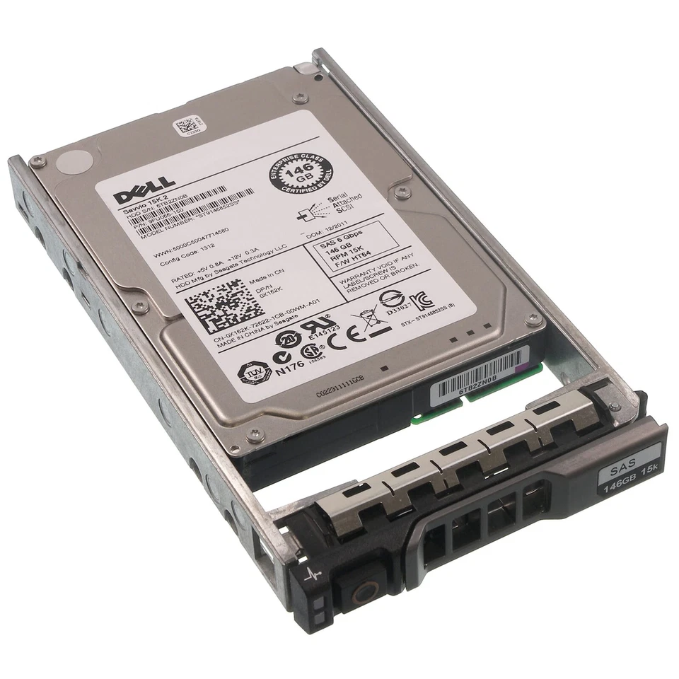 Dell SAS-Festplatte 146GB 15k SAS 6G SFF PowerEdge T710 - 0X162K