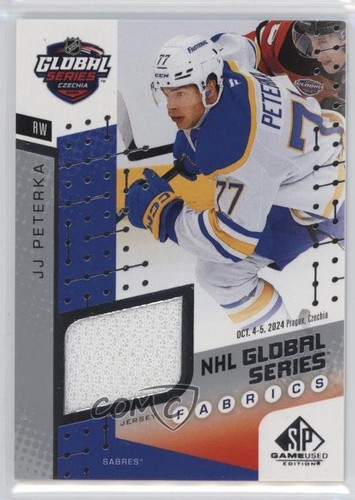 2025 SP Game Used 2024 Global Series Devils vs Sabres Fabrics Relic JJ Peterka