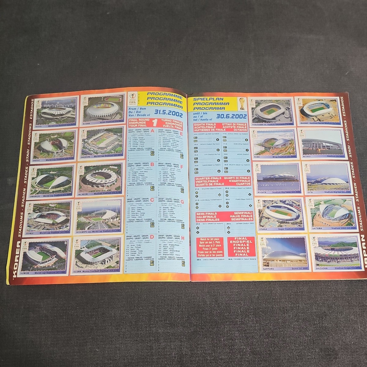 2002 ワールドカップ 韓国 日本 パニーニ アルバム コンプリート 100% ORIGINAL COMPLETE PRINTED ALBUM FIFA WORLD CUP KOREA JAPAN