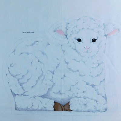 Cranston VIP Keepsake Crafts Cut Sew Country Lambs Large Small Uncut Fabric Sew